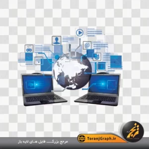 وکتور لایه باز ارتباطات شکبه ای اینترنتی