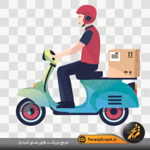 وکتور لایه باز دلیوری کالا و پیک موتوری