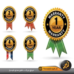 انواع وکتور لیبل گارانتی بصورت لایه باز