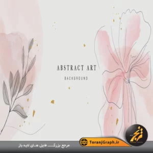 طرح گل و گلبرگ با پس زمینه گرافیکی و روشن