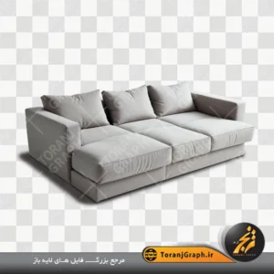 عکس png کاناپه تخت شو طوسی