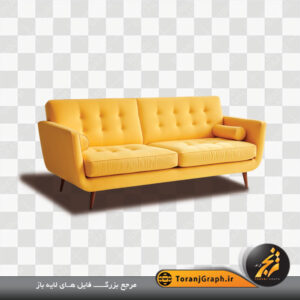 عکس دوربری کاناپه زرد کد 4