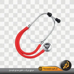 عکس png گوشی پزشکی قرمز رنگ