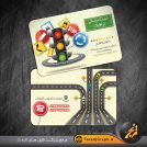 طرح لایه باز کارت ویزیت آموزشگاه رانندگی
